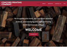 Tablet Screenshot of concordprint.com